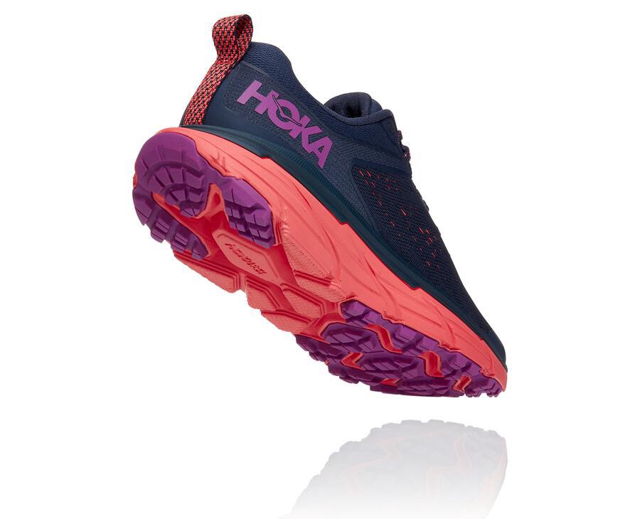 Trail Shoes Womens - Hoka One One Challenger ATR 6 - Navy - DLQUYOB-74